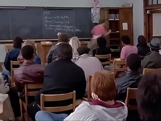 naked instructor in an obstacle